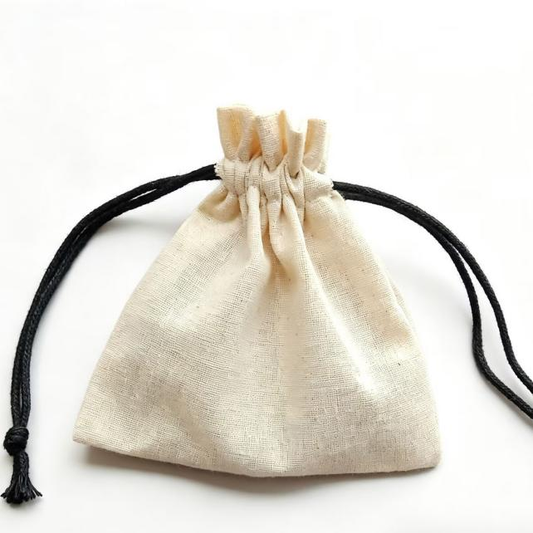 Cotton bags with drawstring,Diy soap packaging custom logo 100 Pcs Pack